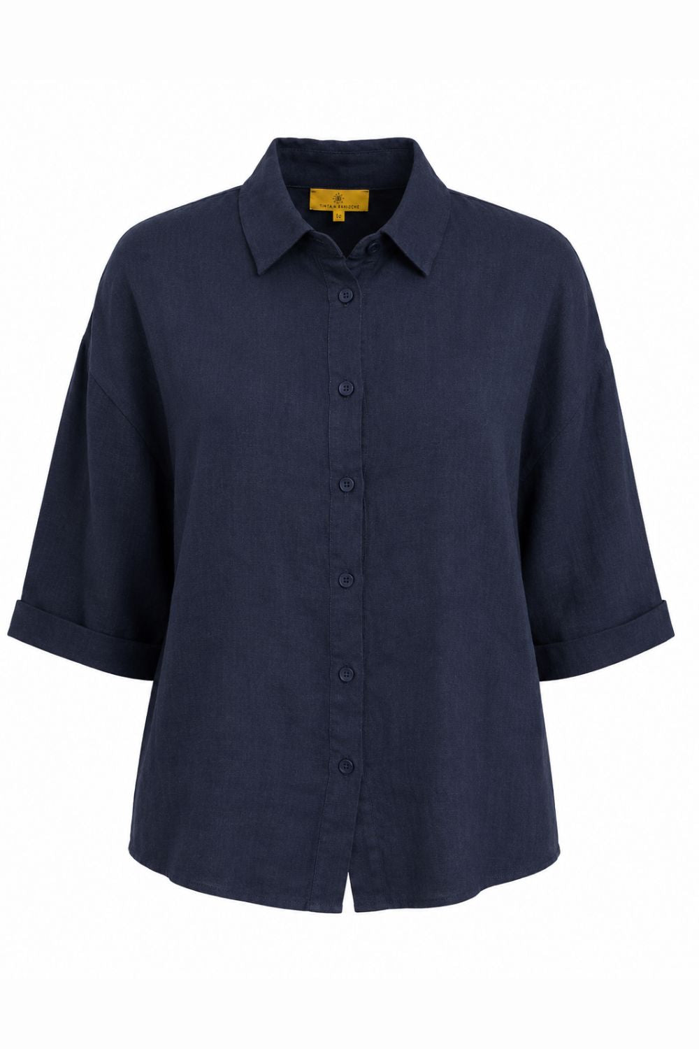 BOXY LINEN BLOUSE