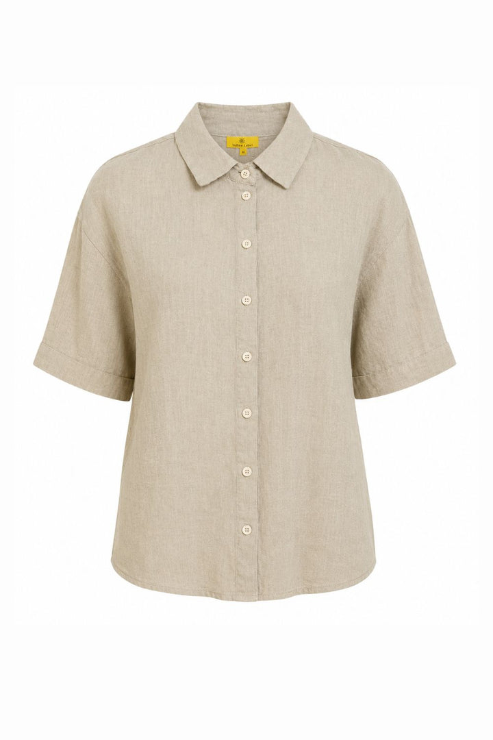 BOXY LINEN BLOUSE
