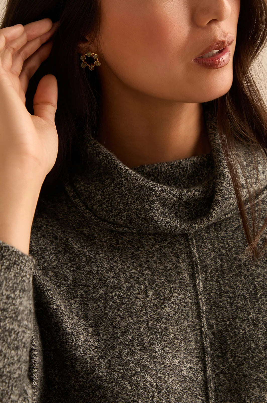MERINA WOOL COWL NECK JUMPER
