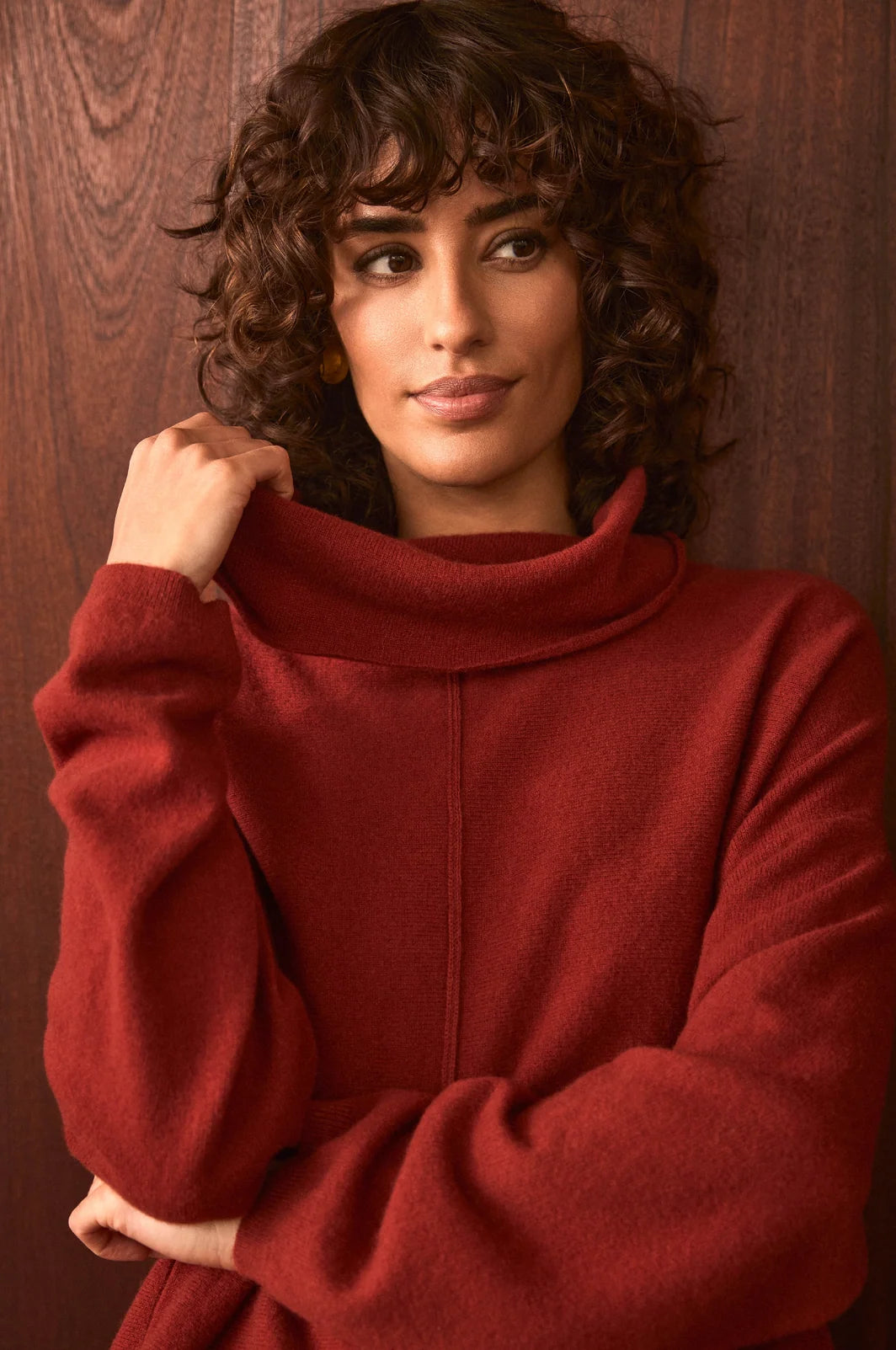 MERINA WOOL COWL NECK JUMPER