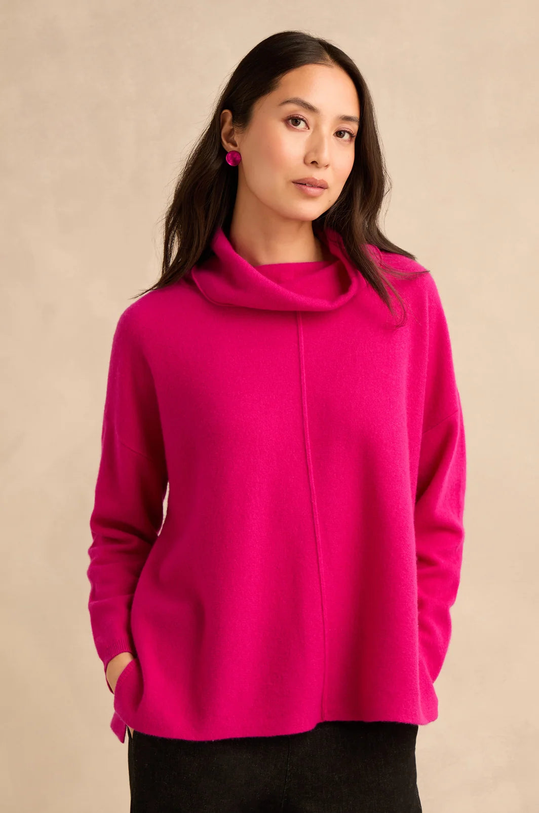 MERINA WOOL COWL NECK JUMPER