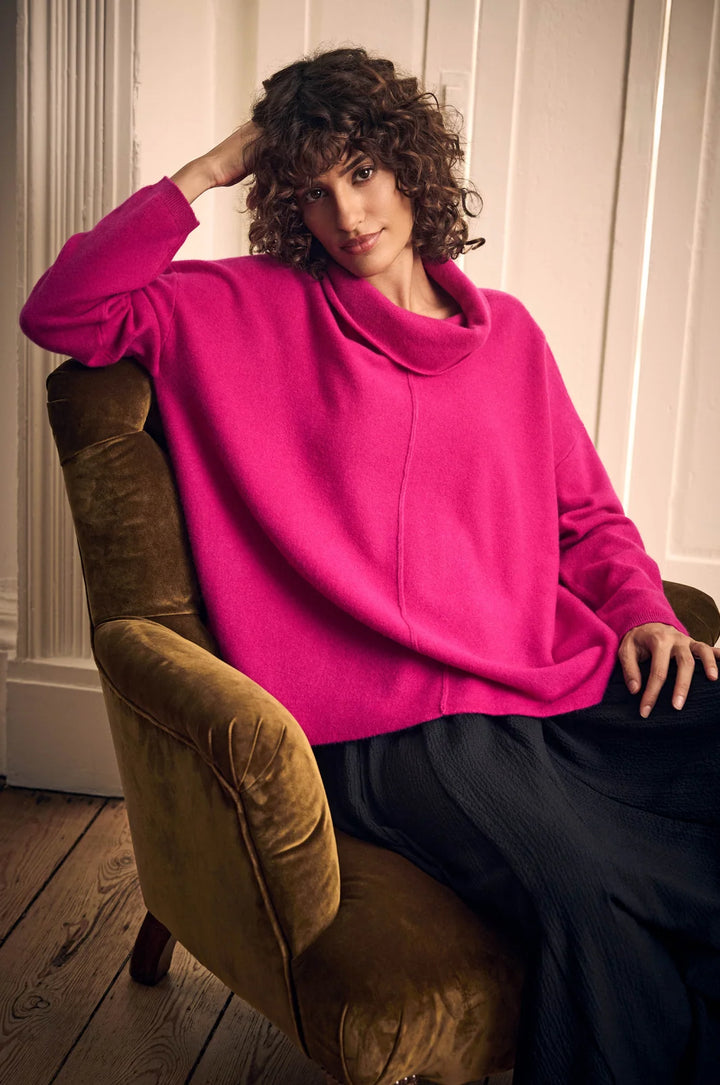 MERINA WOOL COWL NECK JUMPER