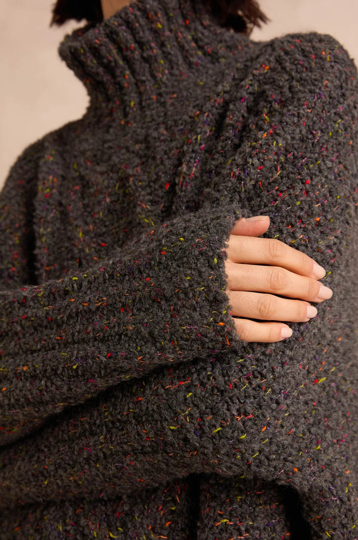 BOUCLE CABLE KNIT JUMPER
