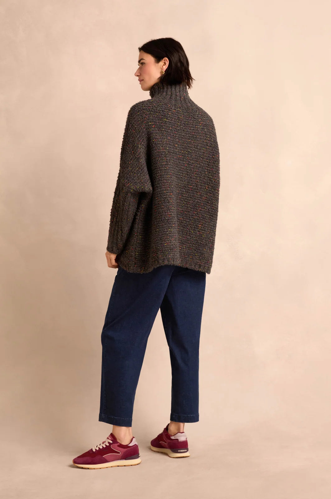 BOUCLE CABLE KNIT JUMPER