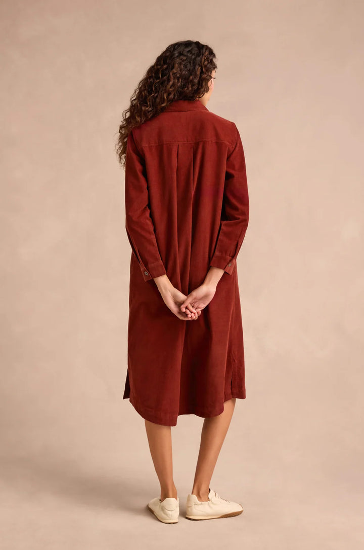 PINWALE CORD SHIRT DRESS