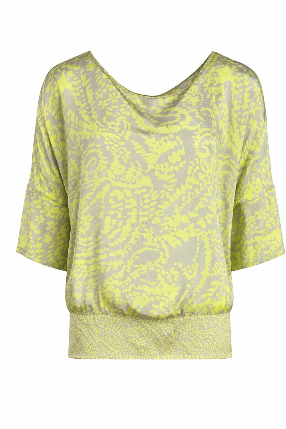 AGEAN PRINT BOXY TOP