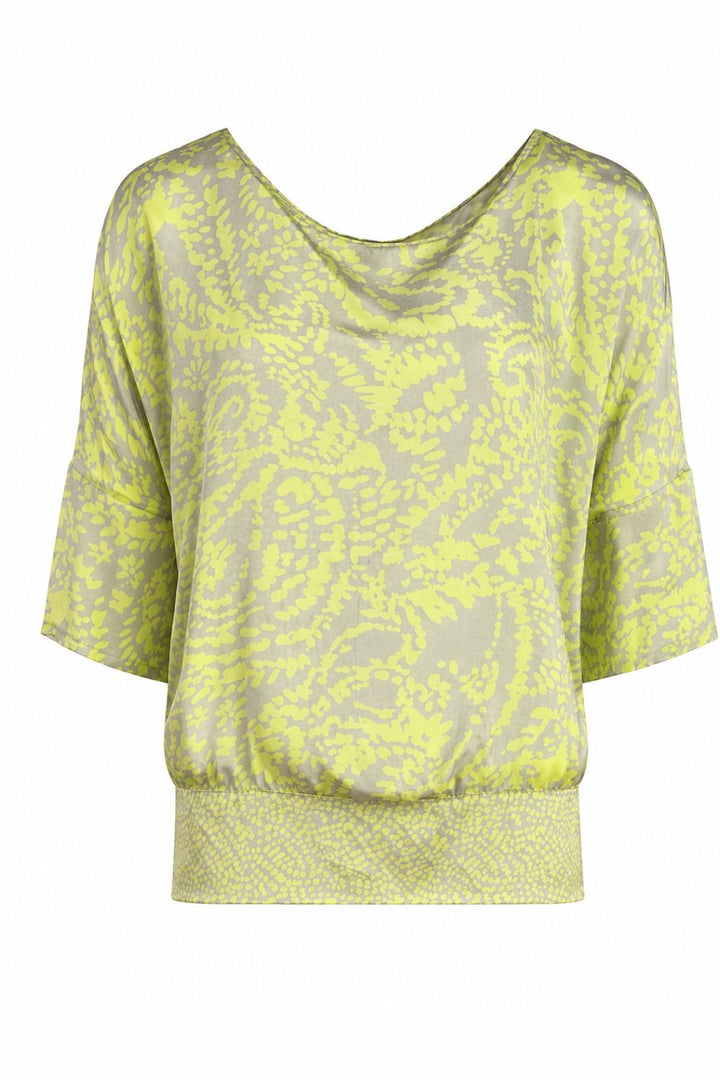 AGEAN PRINT BOXY TOP