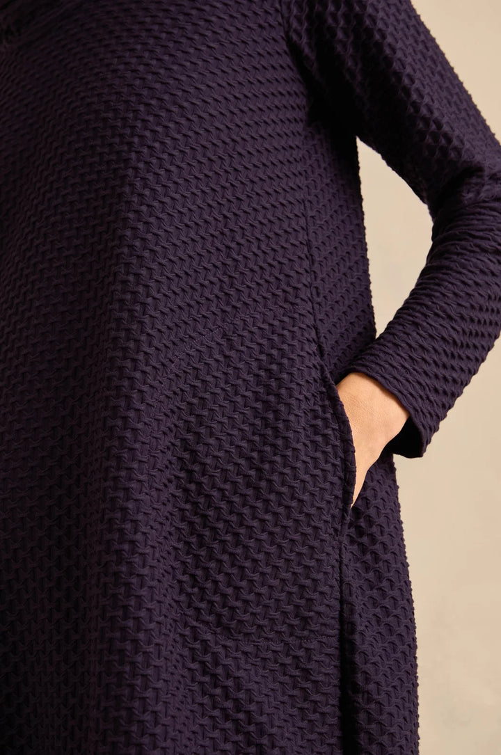 WAFFLE TEXTURED JERSEY BUBBLE DRESS