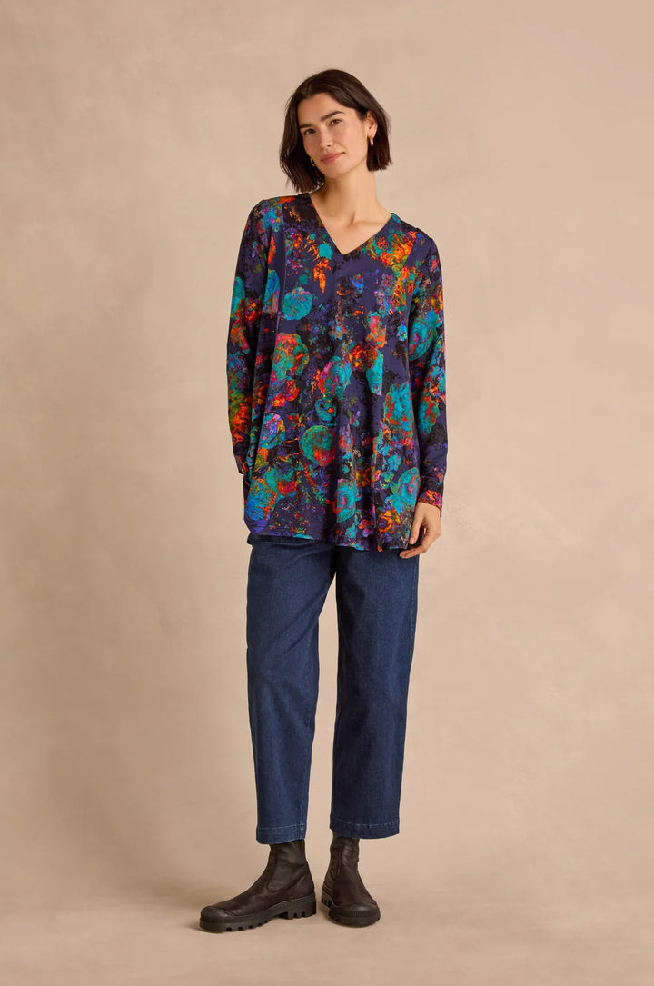 COSMIS PEONY JERSEY TUNIC