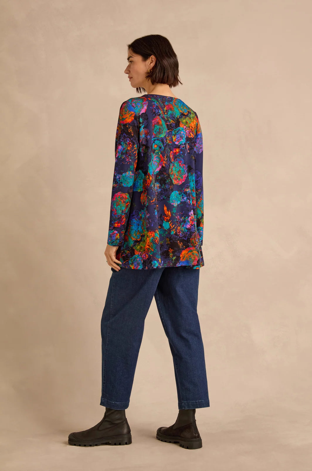 COSMIS PEONY JERSEY TUNIC