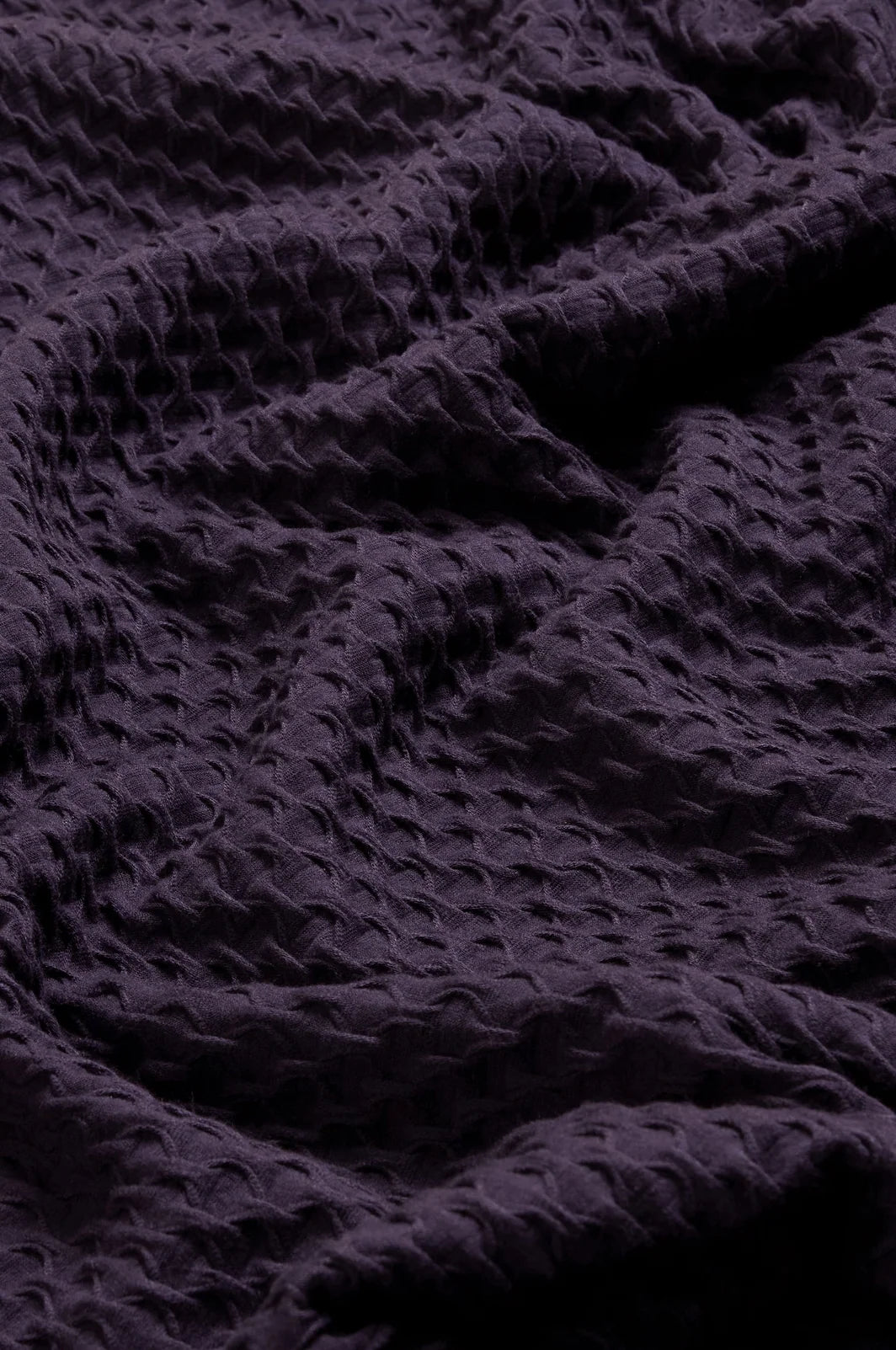 WAFFLE TEXTURED JERSEY COWL NECK  TOP