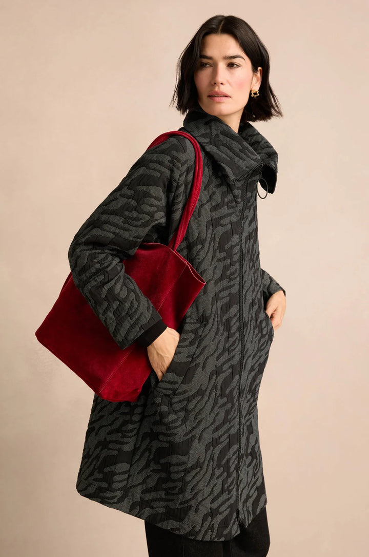 QUILTED METALIC COAT