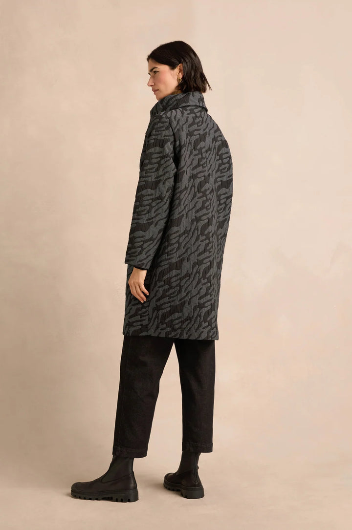 QUILTED METALIC COAT