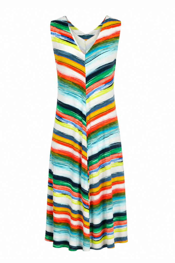 VIBRANT STRIPE DRESS
