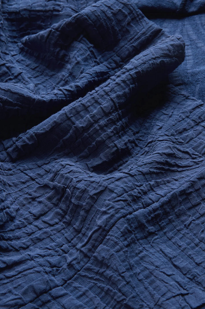 WAVE TEXTURED CRINKLE DRESS