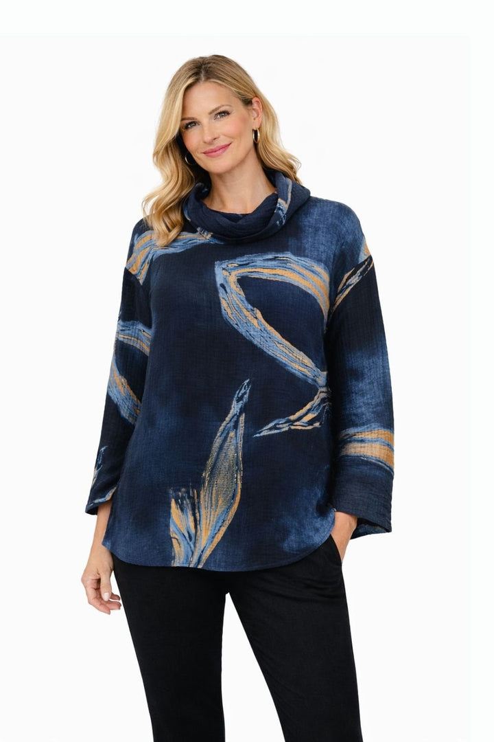 ABSTRACT TOP | COL=NAVY