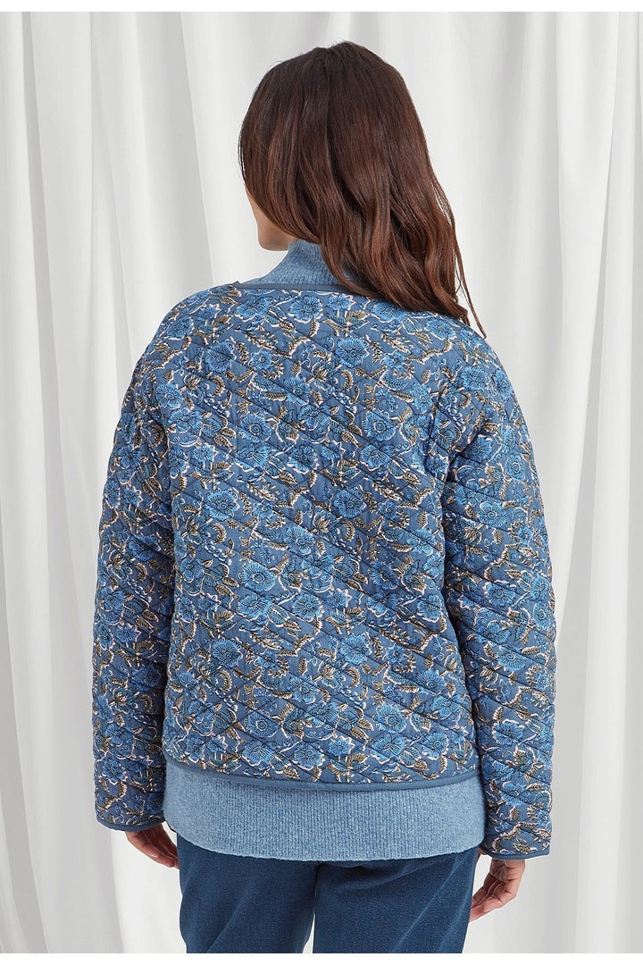 AISHA QUILTED REVERSIBLE  JACKET | COL=BLUE MIX
