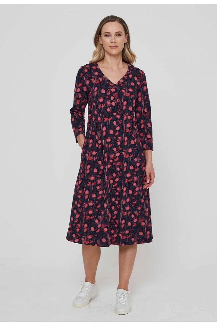 ALINE DRESS | COL=ROSEWOOD
