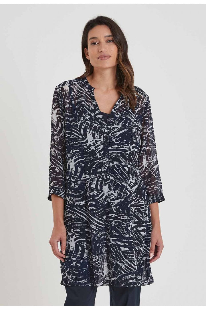 AMBER TUNIC | COL=NAVY