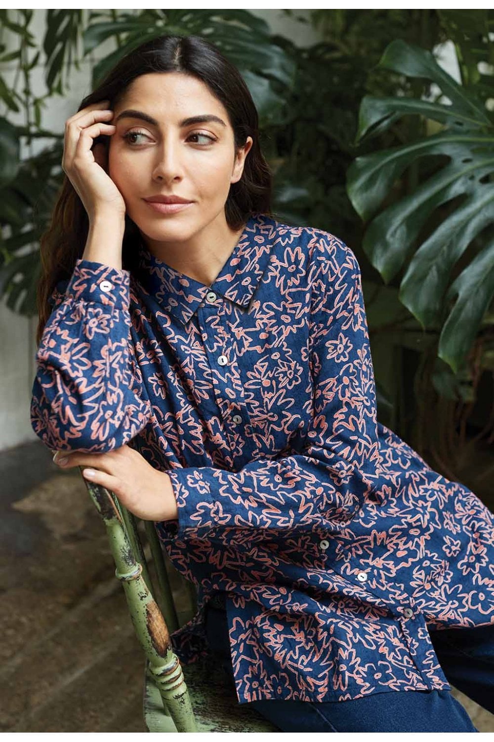 AMELIA  SHIRT | COL=NAVY