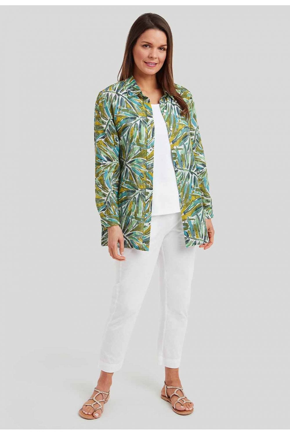 AMELIA TUNIC SHIRT | COL=GREEN