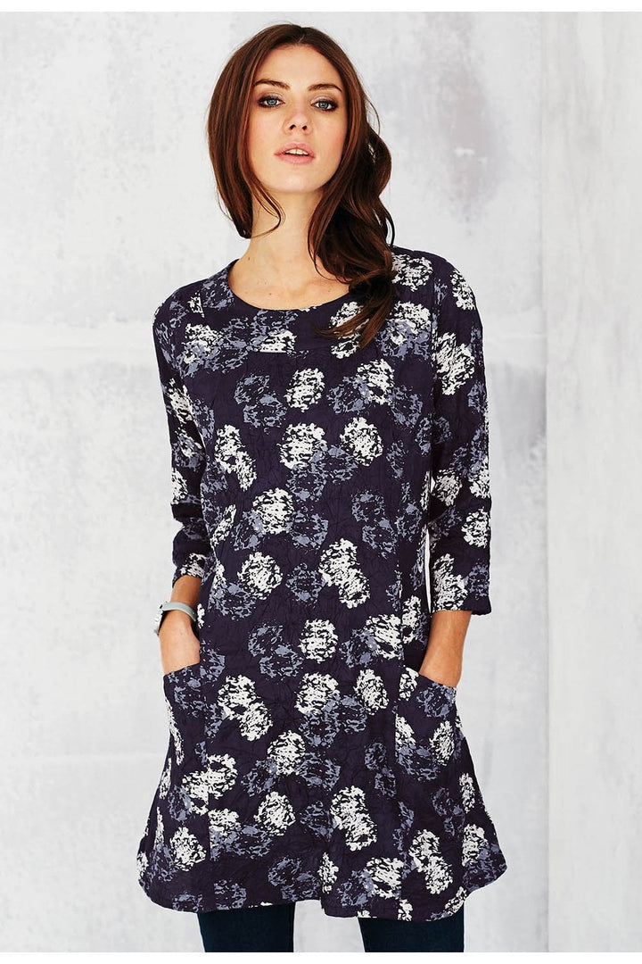 AUDREY TUNIC ROMEO PRINT | COL=PARIS BLUE