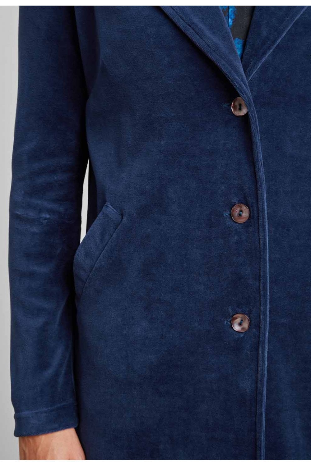 BEKA VELVET COAT | COL=SAPPHIRE