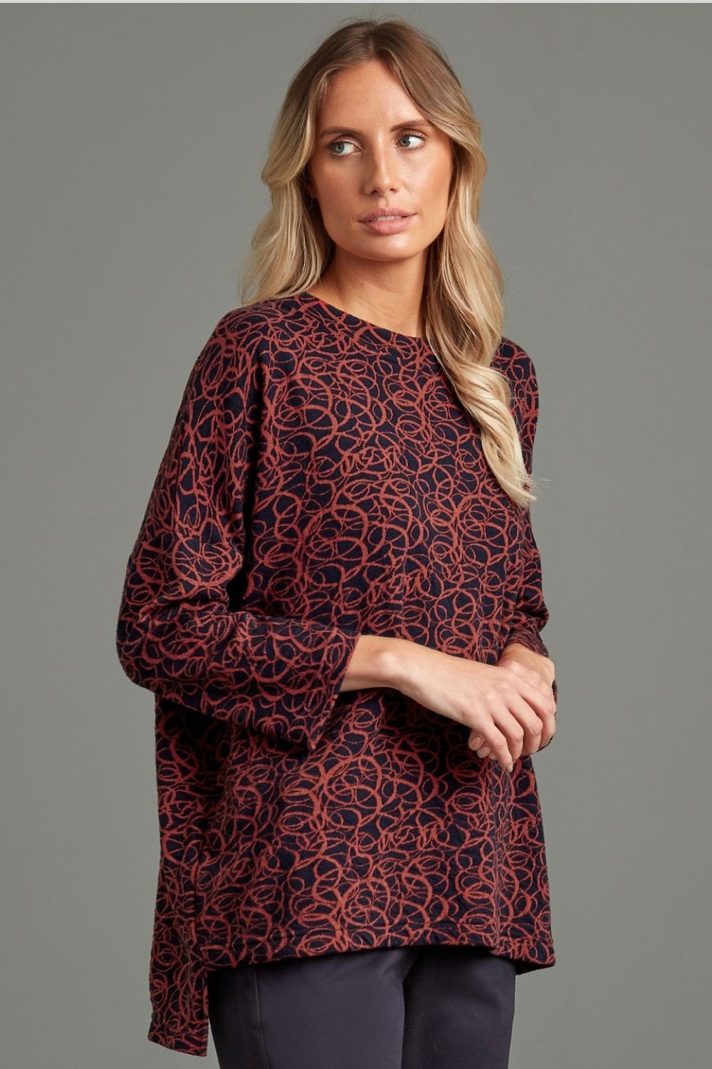 BEVERLEY TUNIC | COL=SCARLET