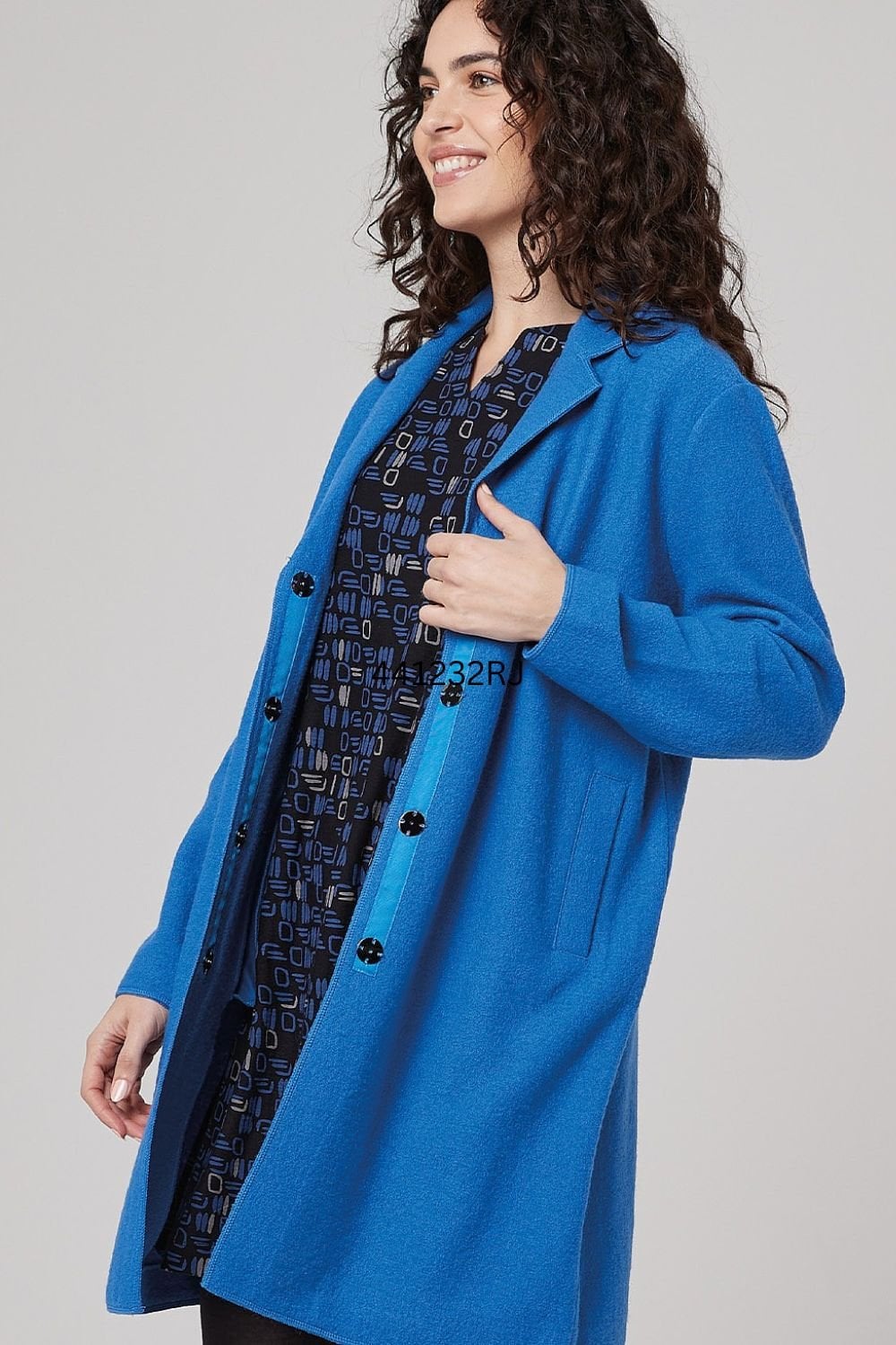 BRENDANA WOOL COAT | COL=DEEP BLUE