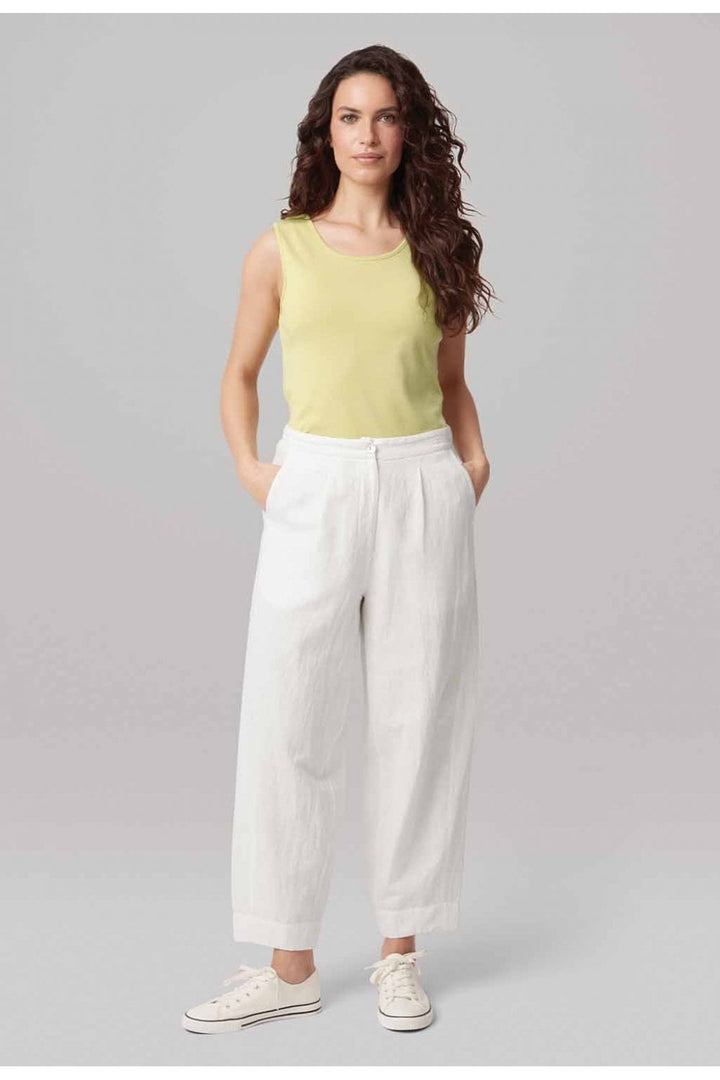 CAITLEN LINEN TROUSER | COL=WHITE