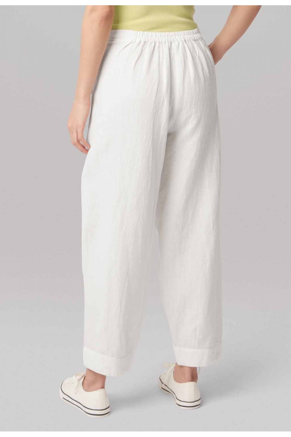 CAITLEN LINEN TROUSER | COL=WHITE