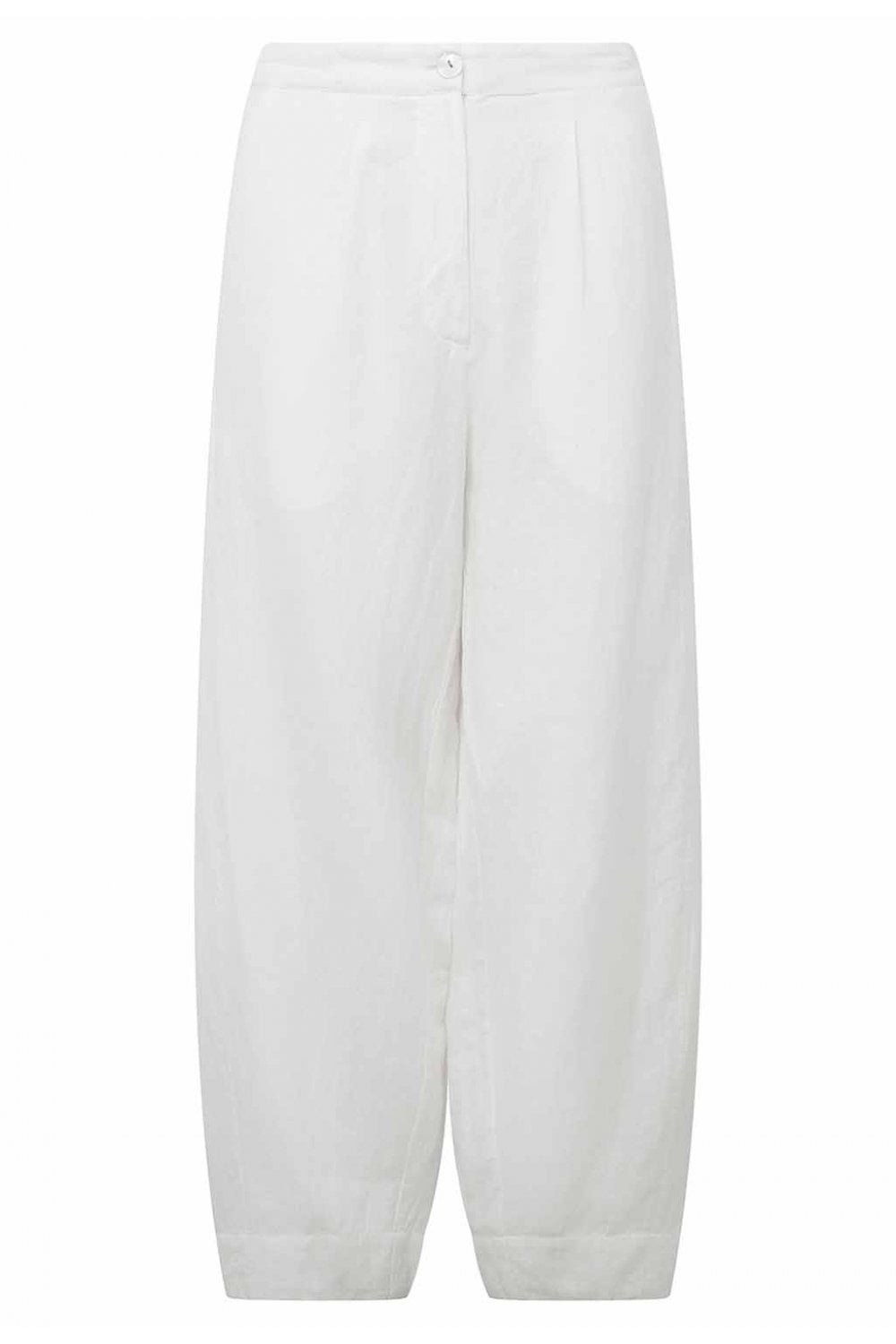 CAITLEN LINEN TROUSER | COL=WHITE