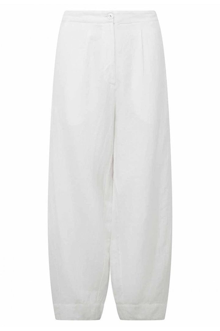 CAITLEN LINEN TROUSER | COL=WHITE