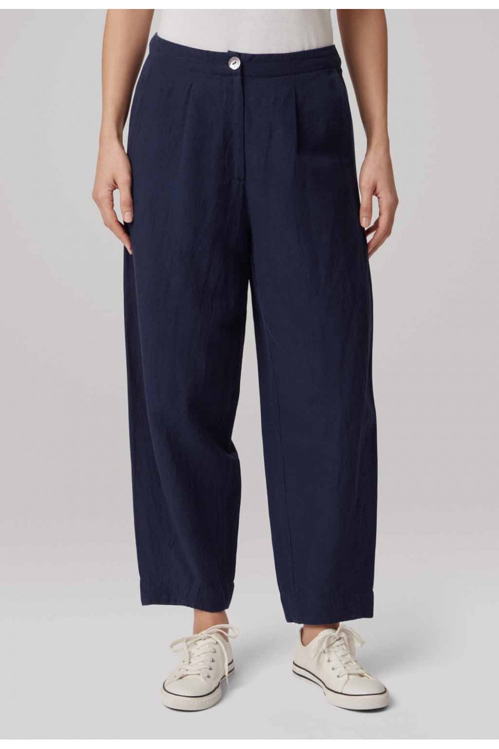 CAITLEN LINEN TROUSER | COL=NAVY