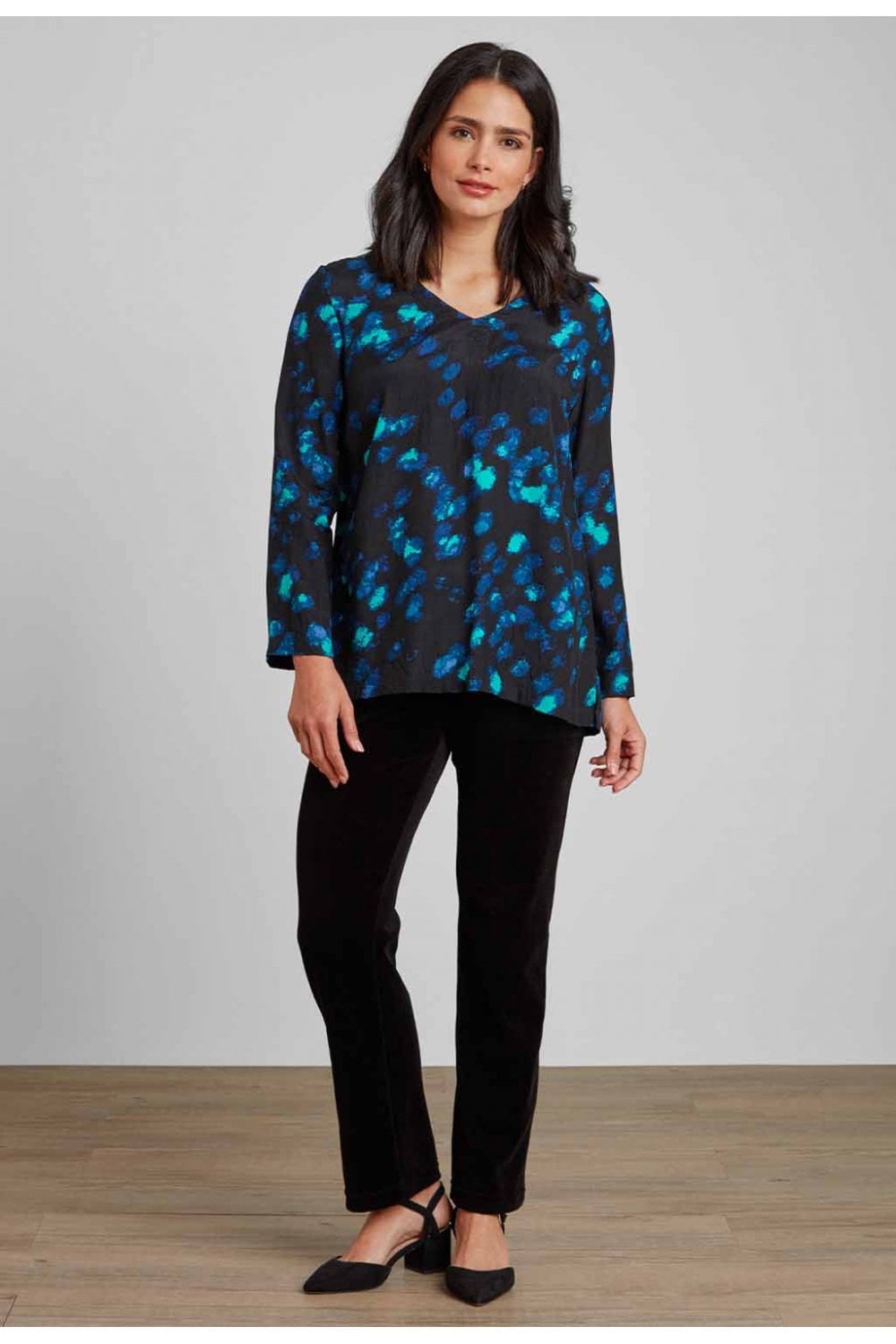 CARI VELVET TROUSERS | COL=BLACK