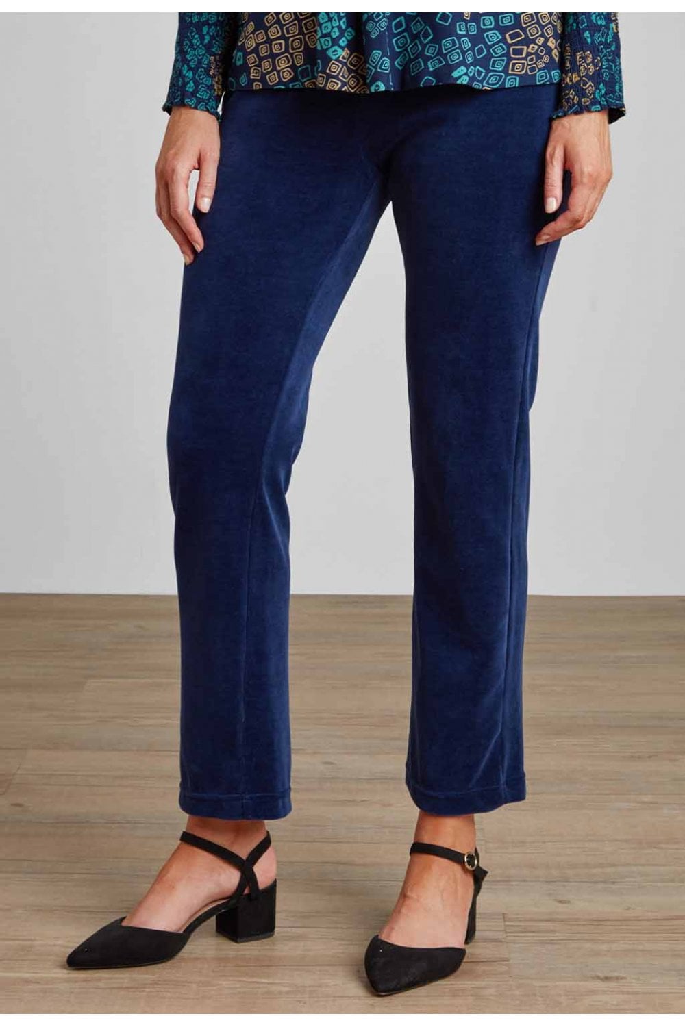 CARI VELVET TROUSERS | COL=SAPPHIRE BLUE