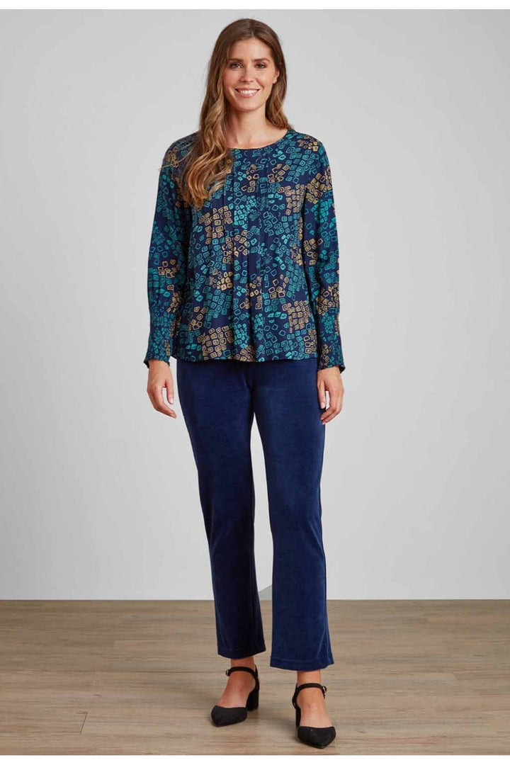 CARI VELVET TROUSERS | COL=SAPPHIRE BLUE