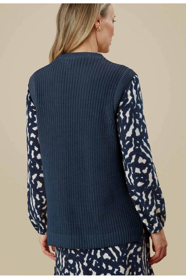 CASSIE KNITTED TANK | COL=NAVY