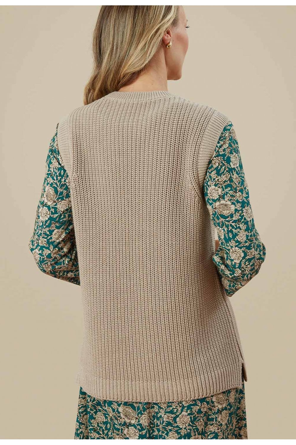 CASSIE KNITTED TANK | COL=BUSCUIT