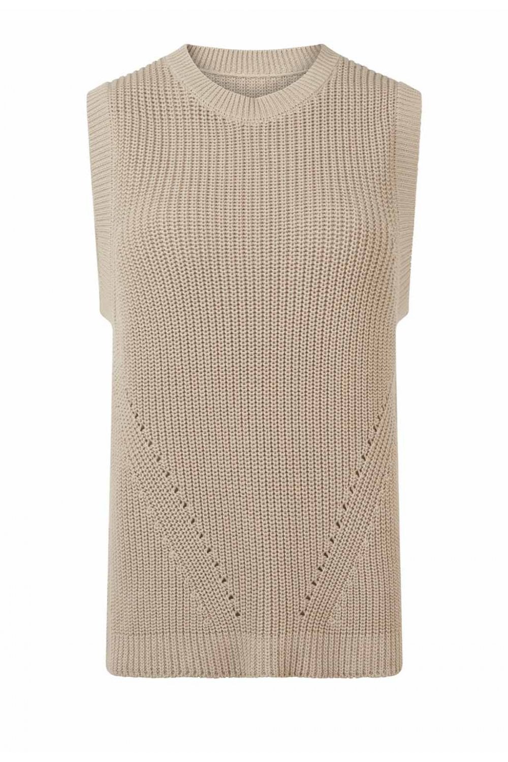 CASSIE KNITTED TANK | COL=BUSCUIT