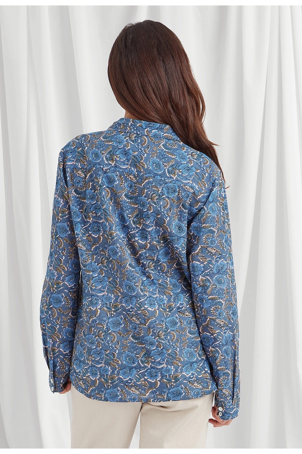 CEANA CRINKLED SHIRT | COL=BLUE MIX