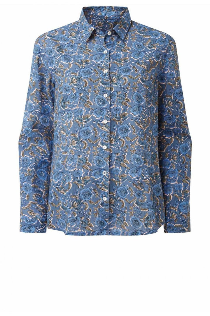 CEANA CRINKLED SHIRT | COL=BLUE MIX