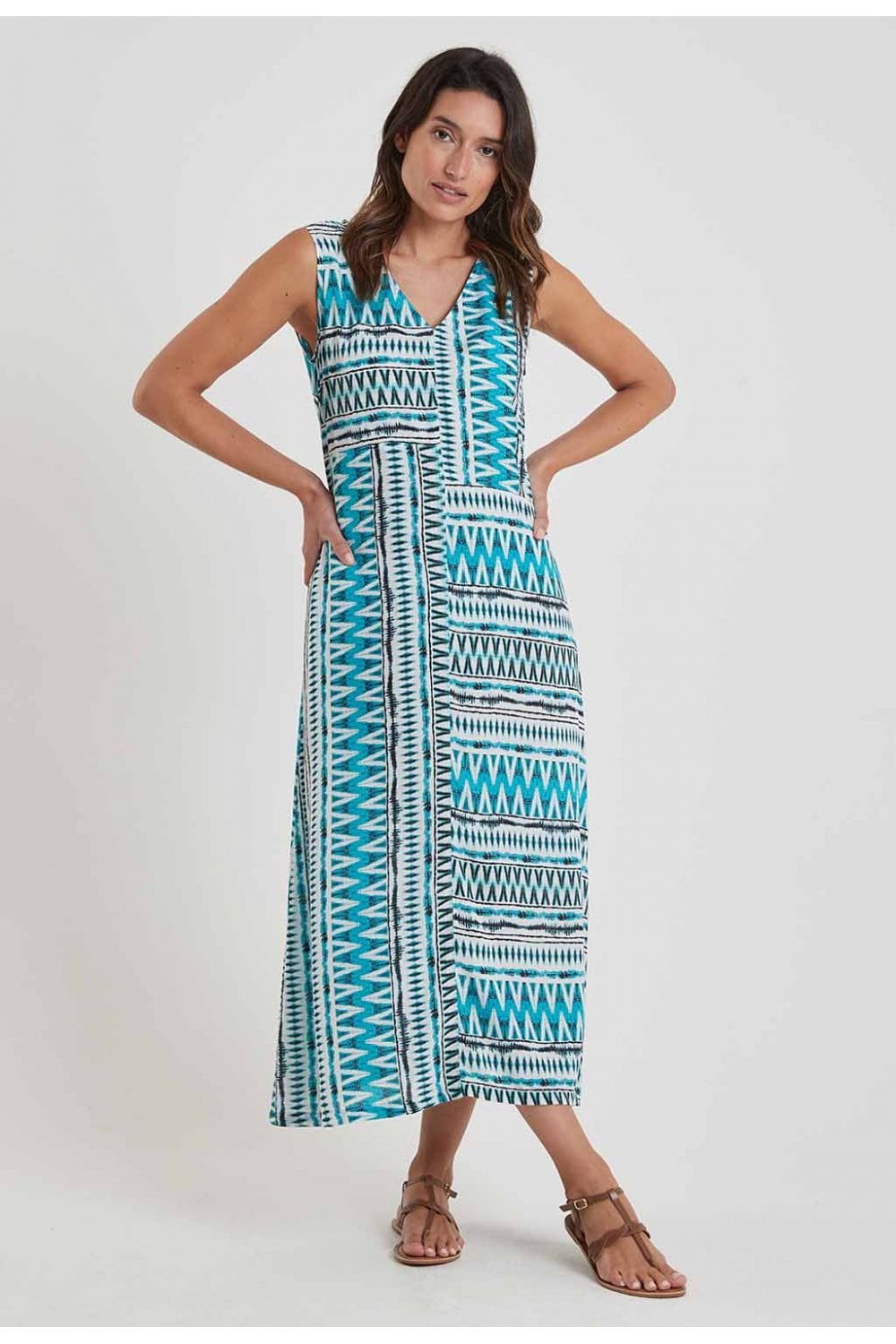 CELINA DRESS | COL=AQUA