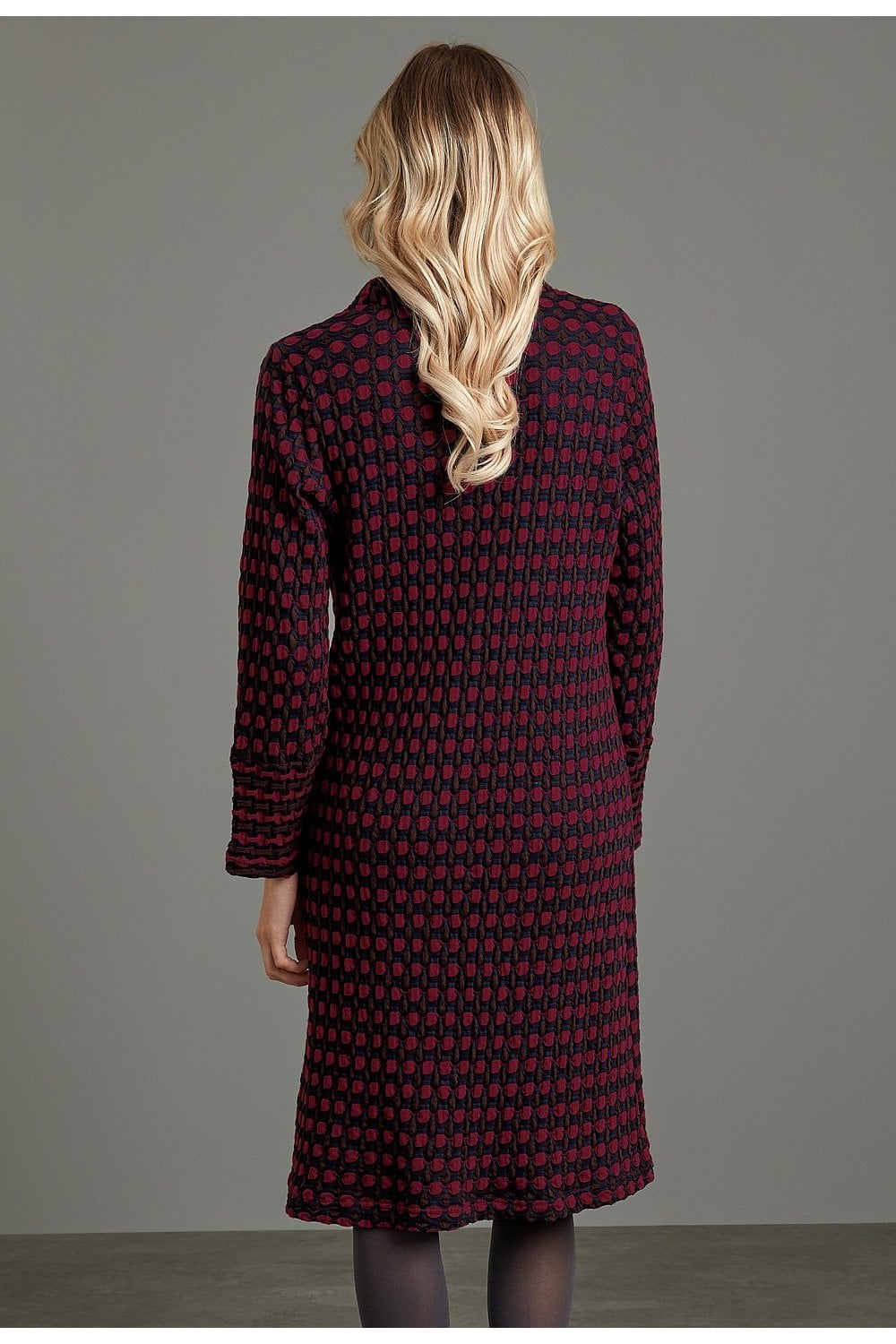 CHARLIE DRESS BUBBLE WEAVE | COL=PINK