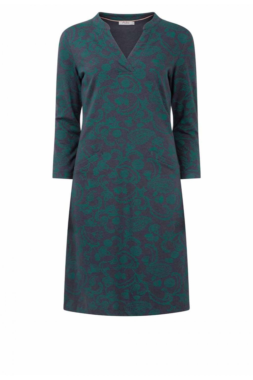 CHERRY DRESS | COL=TEAL