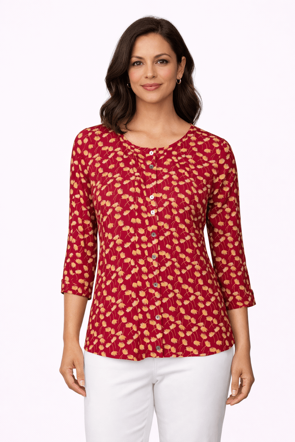 CHLOE TUNIC ALICE PRINT | COL=RED