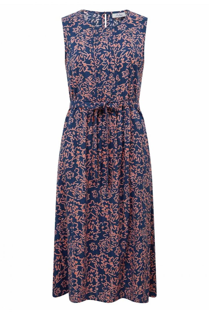 CONNIE FLORAL DRESS | COL=NAVY