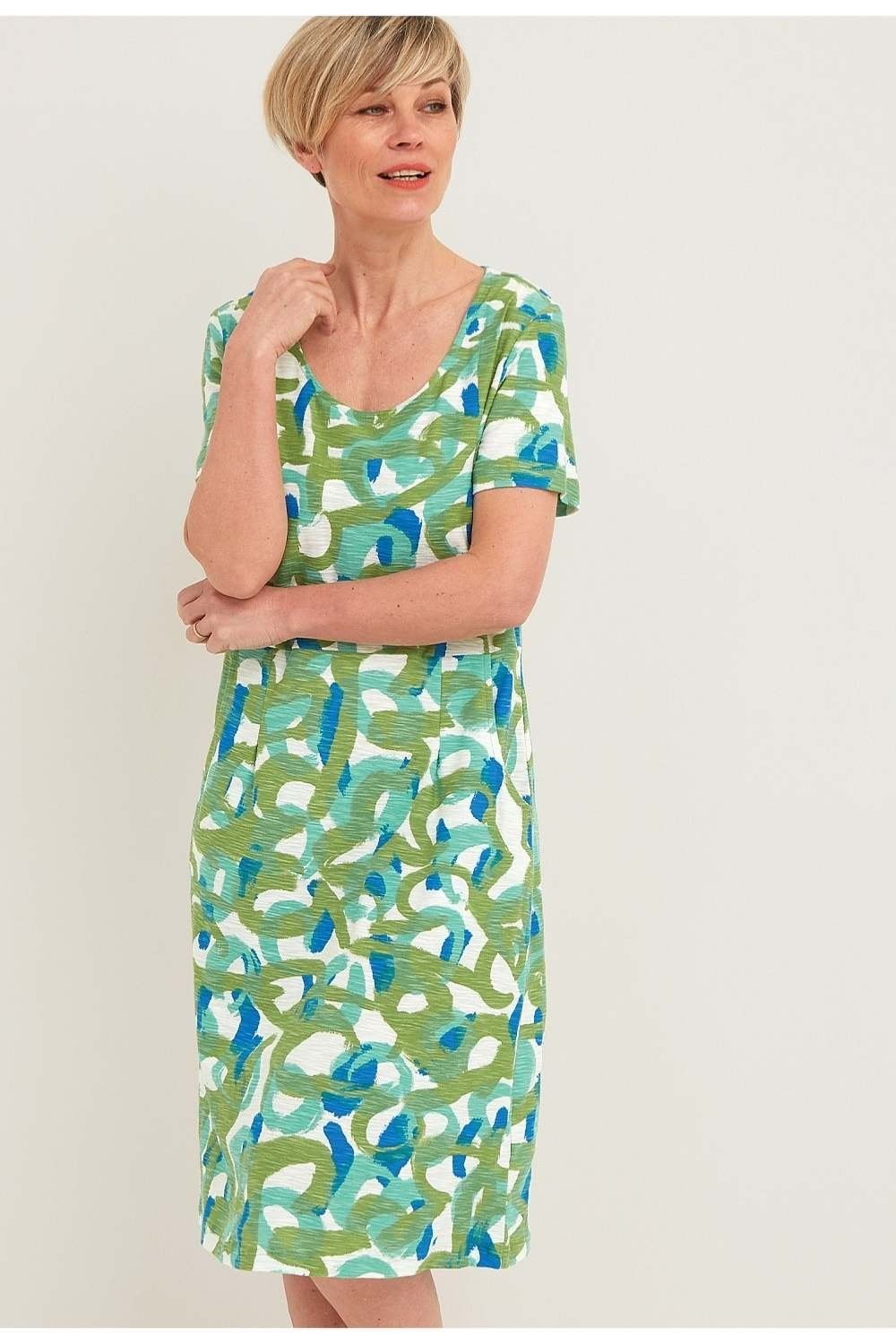 CROP CIRCLE ARK DRESS | COL=GREEN