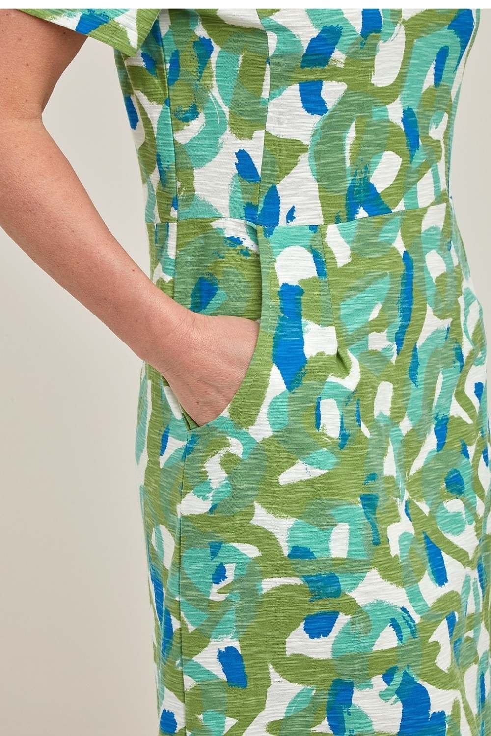 CROP CIRCLE ARK DRESS | COL=GREEN