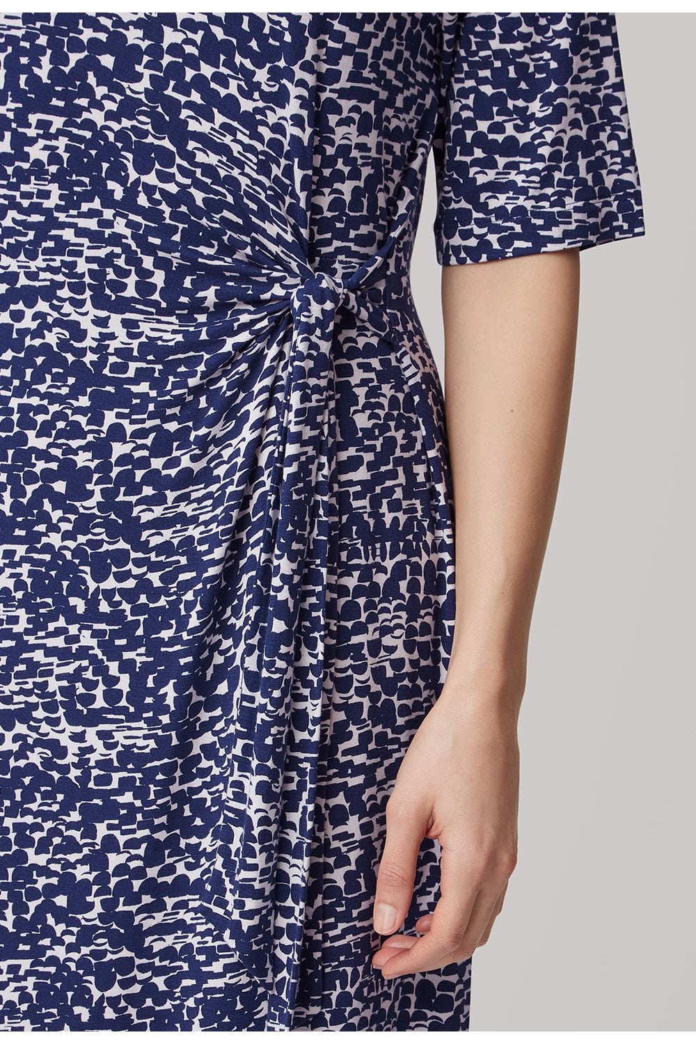 CRUZ BRUSHSTROKES DRESS | COL=INDIGO